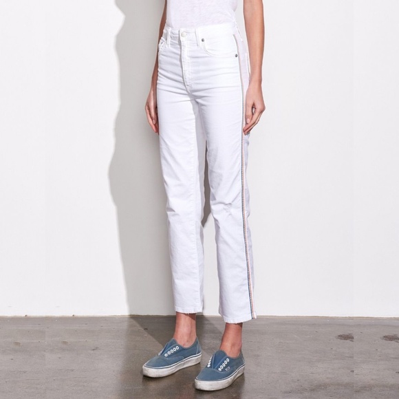 jeans with rainbow stripe